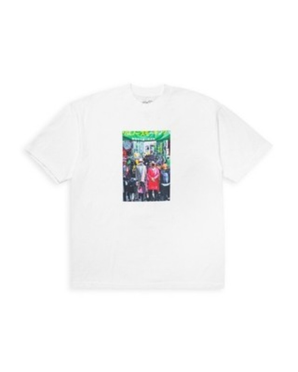 Pleasures Harajuku Cotton Tee Men's Small White Short Sleeve Crew Neck